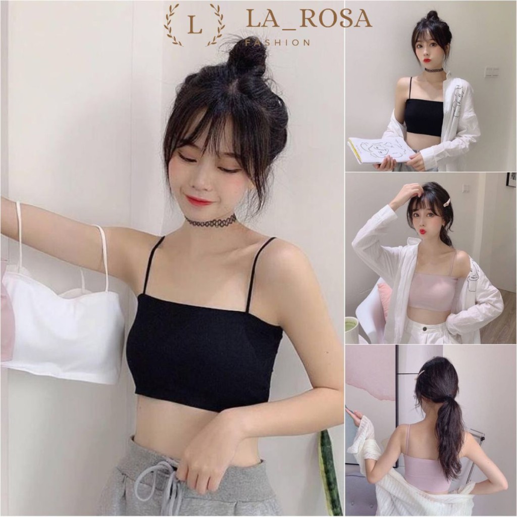 Áo Bra 2 Dây Đúc Su 🎀FREESHIP🎀 Bra Tập Gym - Áo Ngực Không Gọng Mút Mỏng LAROSA 8881