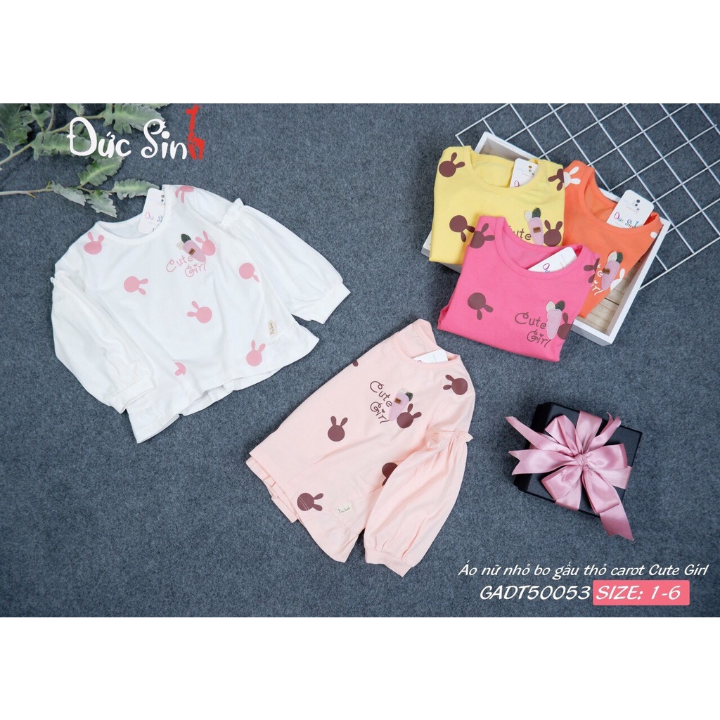 Áo nữ nhỏ bo bèo gấu thỏ cà rốt Cute Girl Đức Sinh 💥HÀNG VIỆT NAM CHẤT LƯỢNG CAO💥100% cotton mềm mại