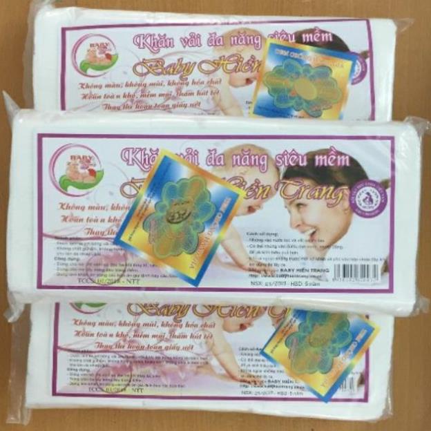 Combo 10 khăn Vải khô đa năng Baby Hiền Trang Loại 200gr