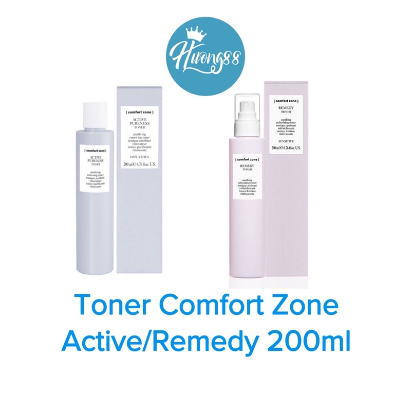 Toner Cho Da Dầu Và Da Nhạy Cảm Comfort Zone 200ml Active Pureness/Remedy