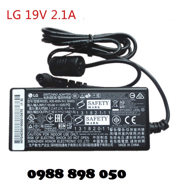 Nguồn màn hình máy tính LG 19V 2.1A