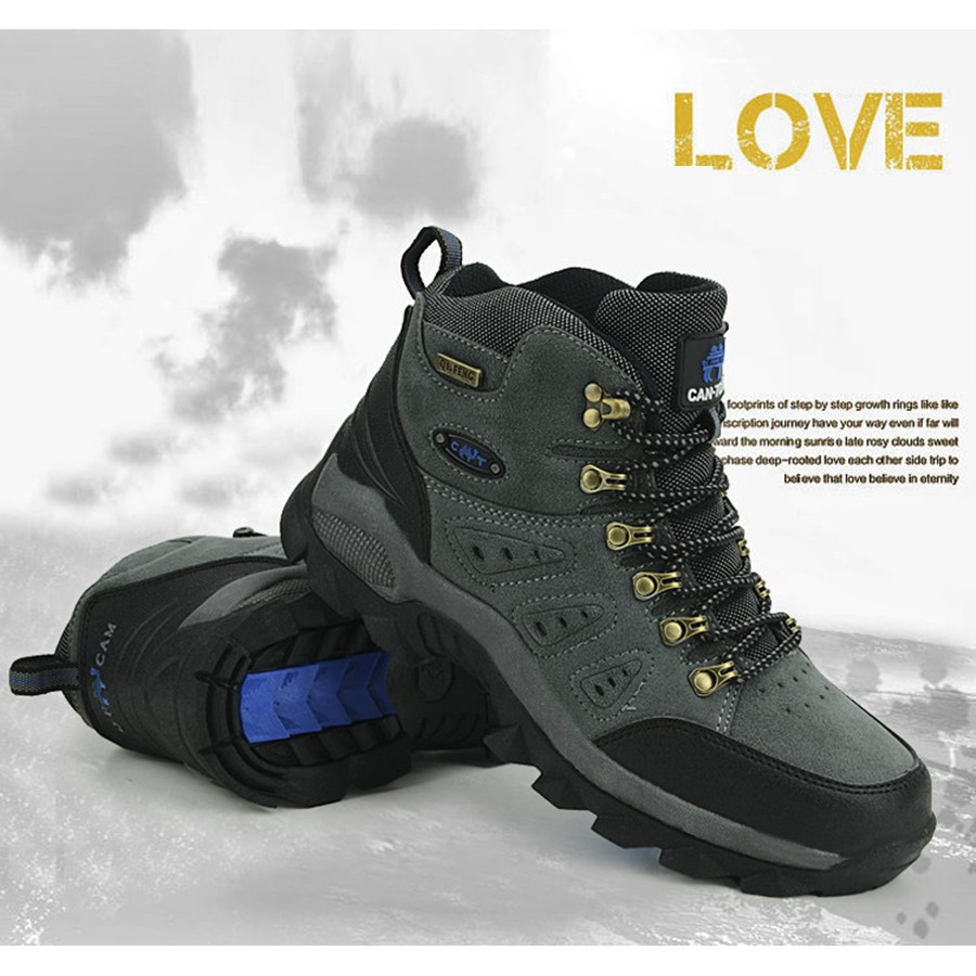 HOT-Hàng Chuẩn- Giày Leo Núi Cổ Cao Chống Trượt Chất Lượng Cao Cho Nam-Nữ - FYT011 | BigBuy360 - bigbuy360.vn