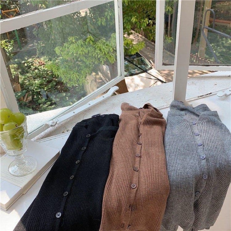 Áo len dệt cổ mở | BigBuy360 - bigbuy360.vn