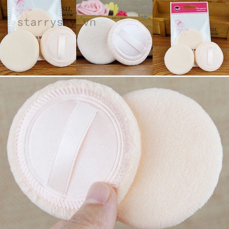 Bông phấn cotton tán kem nền trang điểm tiện dụng starrysky