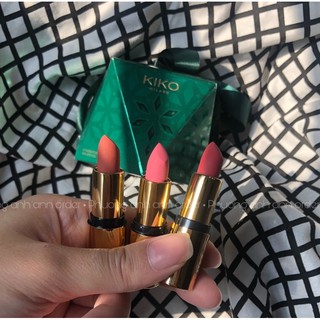 [CÓ SẴN] Set 3 cây son mini Kiko holiday gems lipstick set