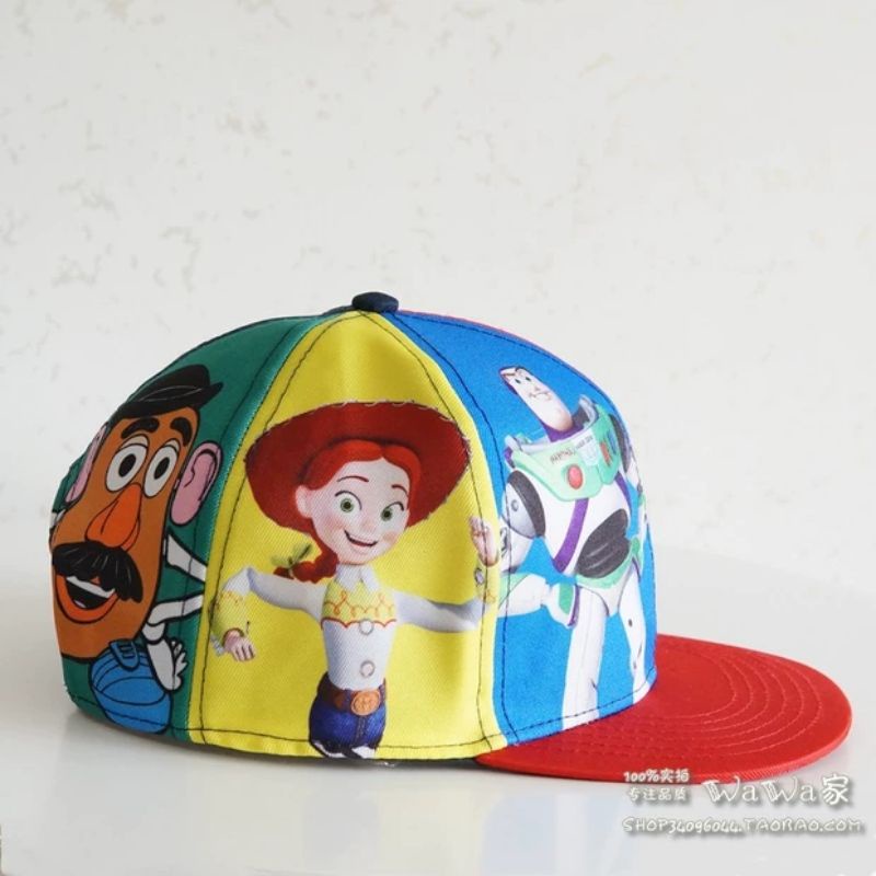 Mũ lưỡi trai H&amp;M xuất dư cho bé trai 3-8 tuổi - Nón Snapback trẻ em Mẫu Hoạt hình cao bồi Woody