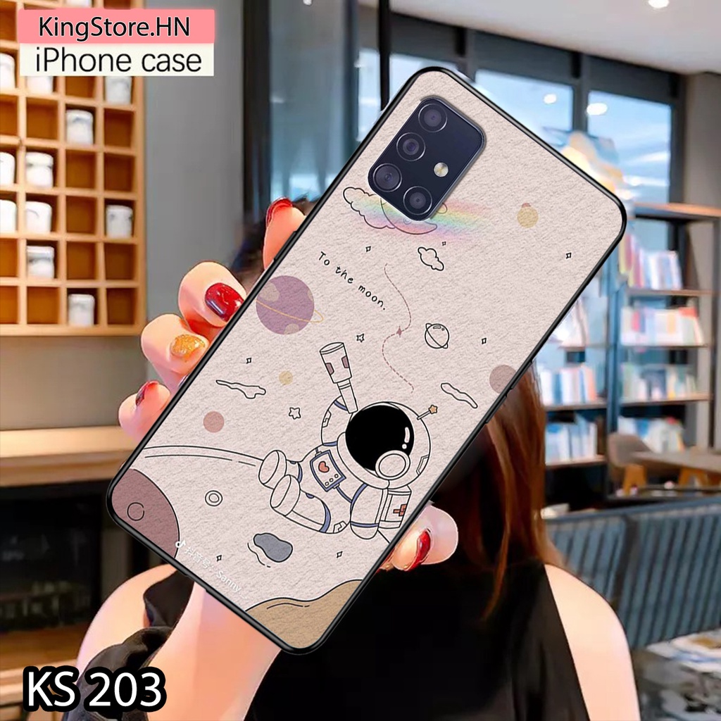 Ốp lưng Samsung Galaxy S6/S6 Edge/S7/S7 Edge in hình Vũ trụ Phi hành gia_Ốp SS S6/S6E/S7/S7E