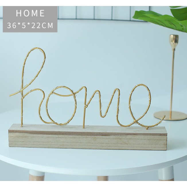 Kệ chữ Home đèn led trang trí