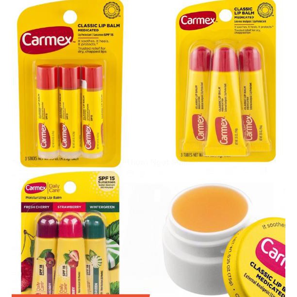 [CÓ SẴN, đủ bill] SON DƯỠNG MÔI CARMEX SỐ 1 NƯỚC MỸ, hàng săn sale chính hãng từ Mỹ