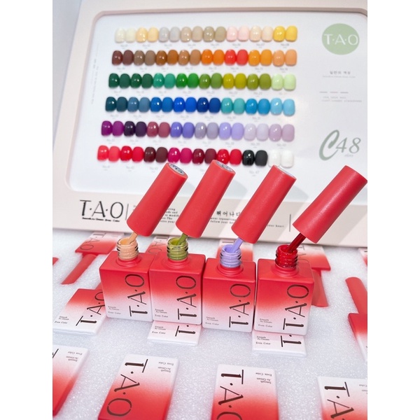 sét sơn gel T.A.O 48 màu tặng base top và bảng màu