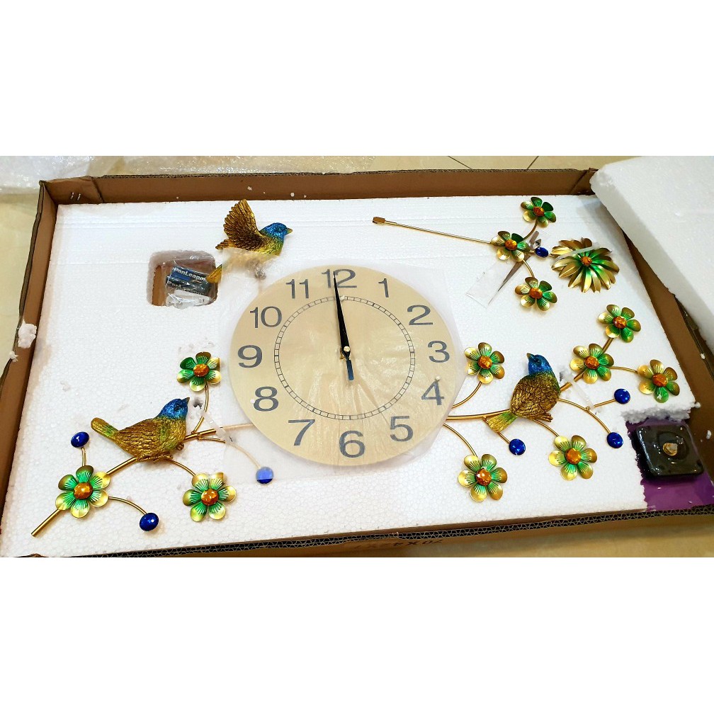 Đồng hồ treo tường MONSKY GCLOCK loại 60X66 (cm) cao cấp làm từ kim loại sơn tĩnh điện chạy máy kim trôi chuẩn (1922)