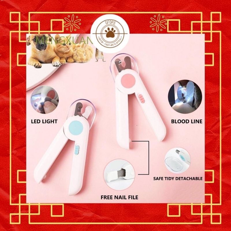 Kìm LEDY cắt móng chó mèo | Đèn chiếu tuỷ, nhìn rõ ràng, ,cắt an toàn