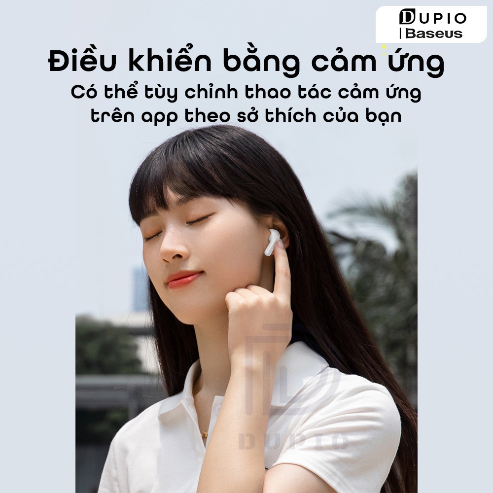 Tai nghe Bluetooth DUPIO Baseus TN01 không dây thông minh công nghệ mới V5.2 chống nước