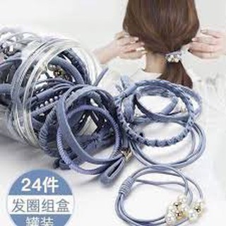 Sét chun buộc tóc 12 chi tiết