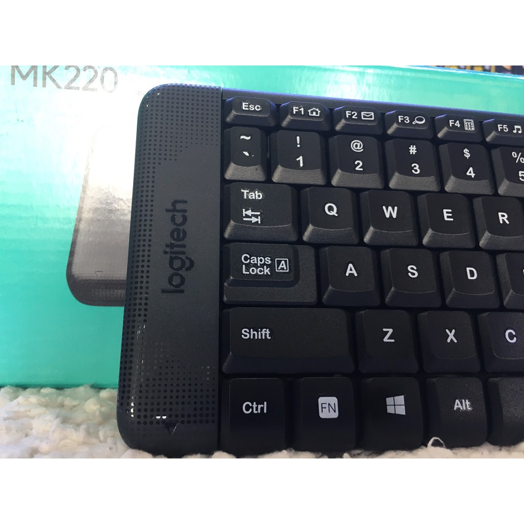 Bàn Phím Và Chuột Logitech MK220 Không Dây - Hàng chính hãng LOGITECH ( ÊM , BỀN , RẺ )