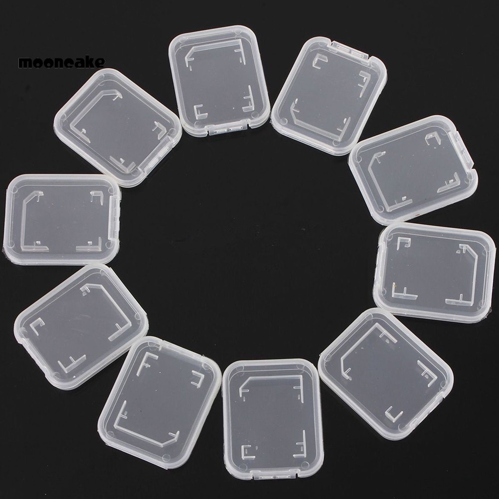 Bộ 10 hộp trong suốt bảo vệ thẻ nhớ SD SDHC