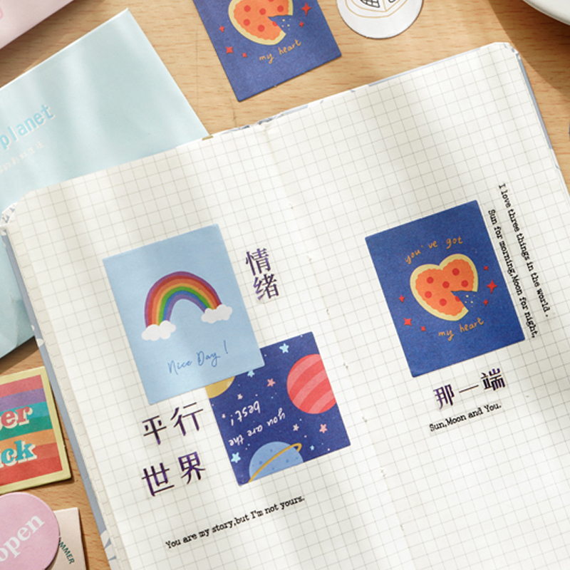 Sticker Dán Trang Trí Sổ Tay Nhật Ký Kiểu Retro Xinh Xắn