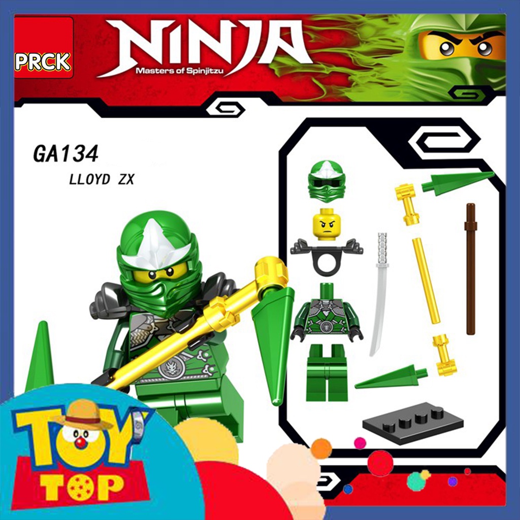 [Một con] Đồ chơi lắp ghép Ninja : Minifigure Ninjago nhân vật Kai Lloyd Zane Jay Cold ZX , Golden hãng PRCK