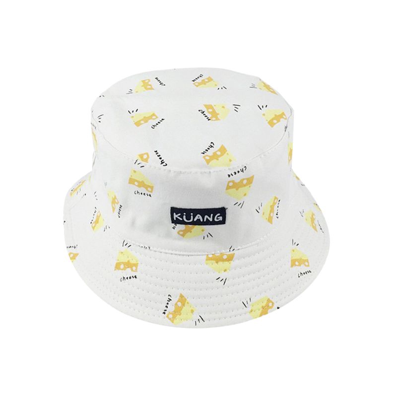 YAYA` Summer Harajuku Panama Bucket Hat Banana French Fries   Hip-Hop Reversible Fisherman Cap