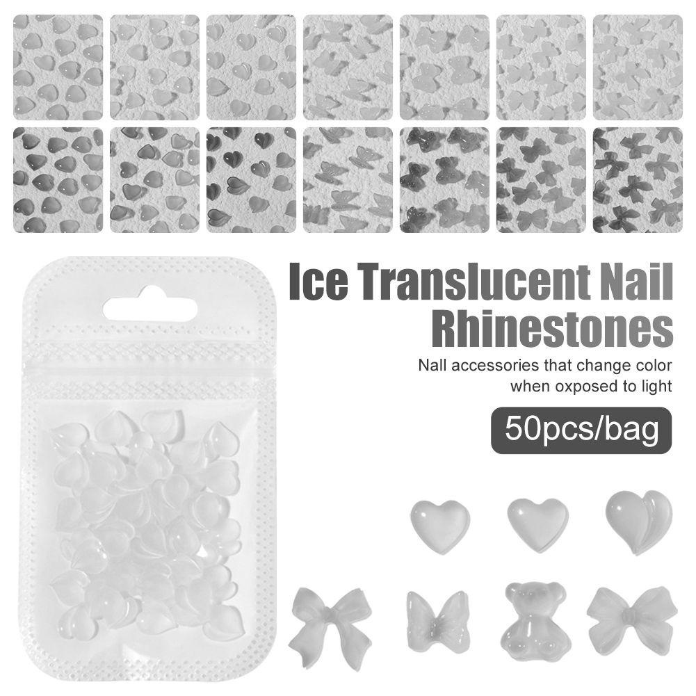 OCEANMAP Màu Sắc Phụ Kiện Trang Trí Móng Tay Thay Đổi Màu Xinh Xắn