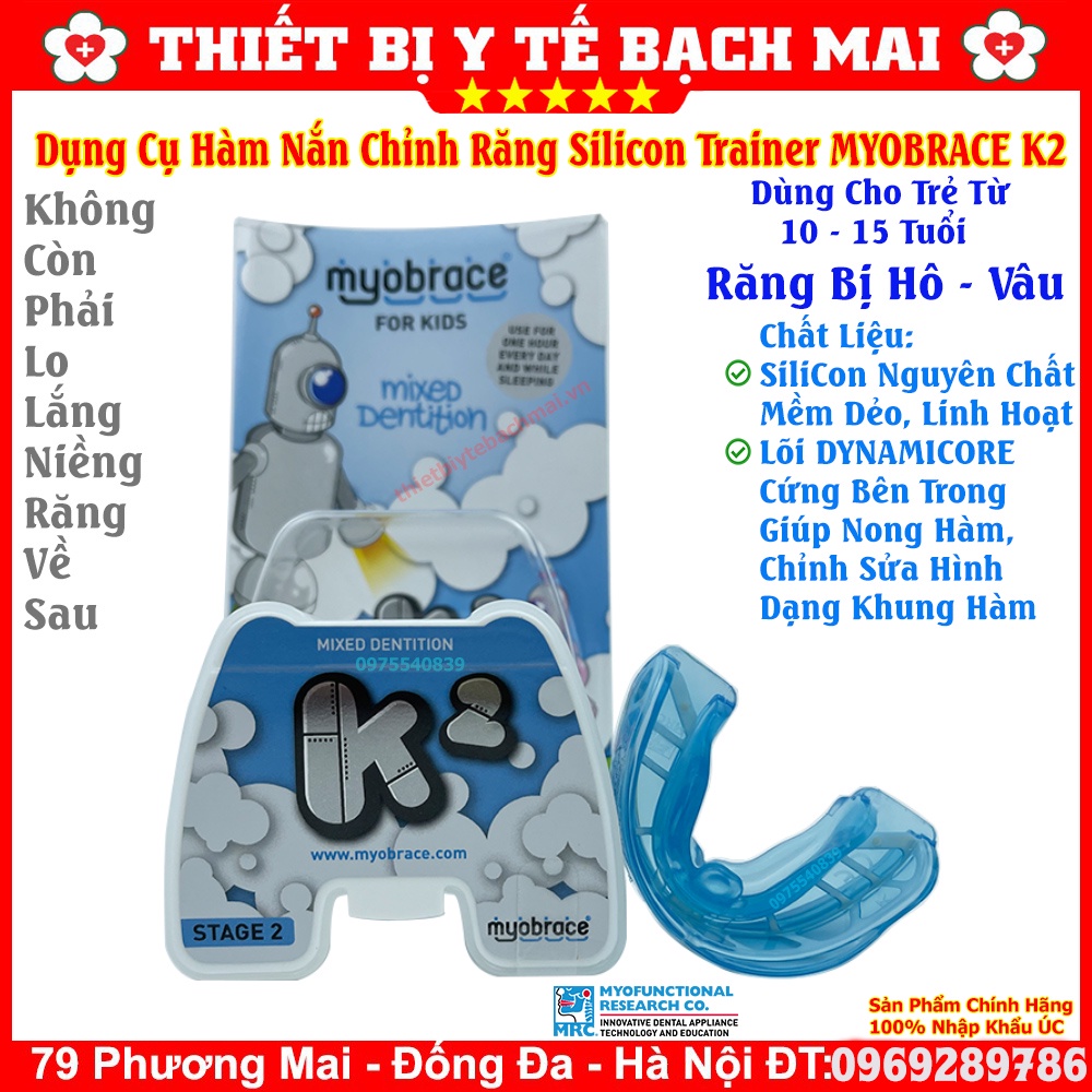 Dụng Cụ Niềng Răng Tại Nhà Trainer Myobrace For Kids K2 Tuổi 10-15 Răng Hô Vâu