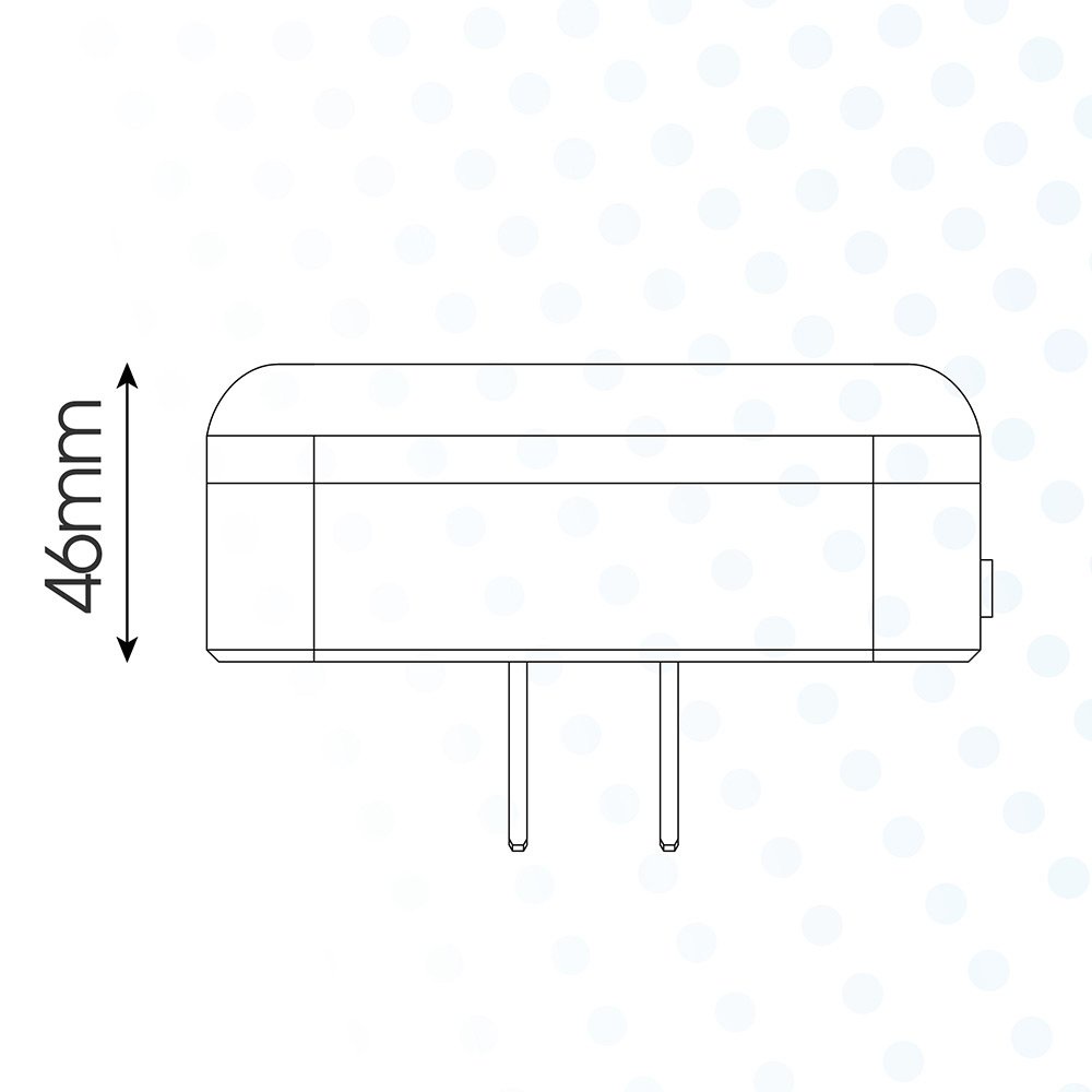 Đèn ngủ cảm biến Rạng Đông với 2 chế độ Model: ĐN02.LS 65x65/0.3W