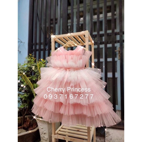 Váy công chúa thiết kế cao cấp nhiều tầng sang chảnh 1-10 tuổi