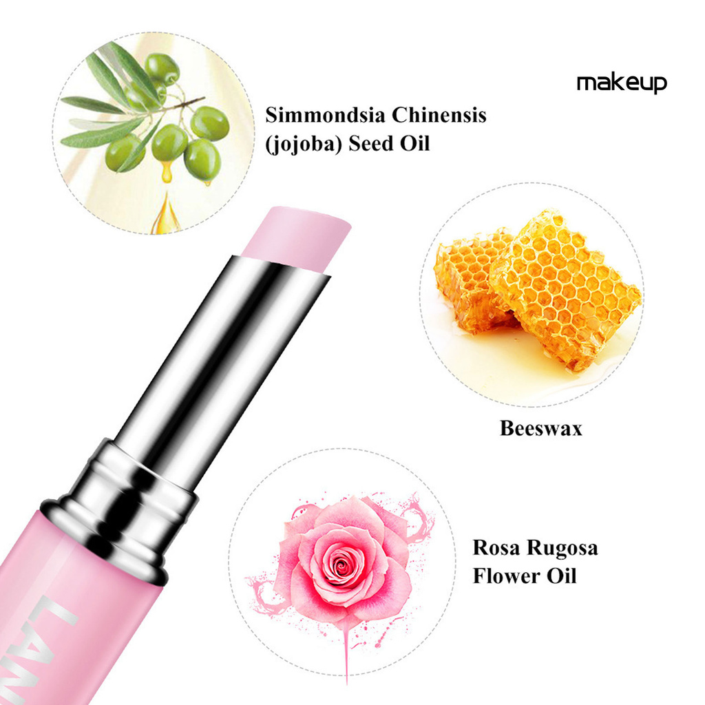 MK- LANBENA Rose Essence Lasting Nourishing Lipstick Moisturizing Lip Cream Balm