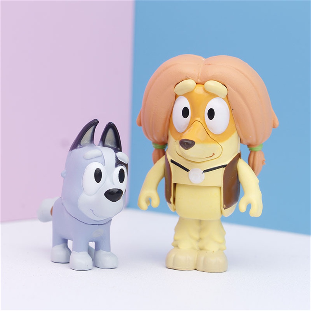 12 Chiếc Bluey Mô Hình Trang Trí Với Khớp Di Động Thời Gian Chơi Anime Nhân Vật Hành Động Đồ Chơi Pvc Bộ Sưu Tập Nhân Vật Sinh Nhật Quà Tặng Giáng Sinh Truing1