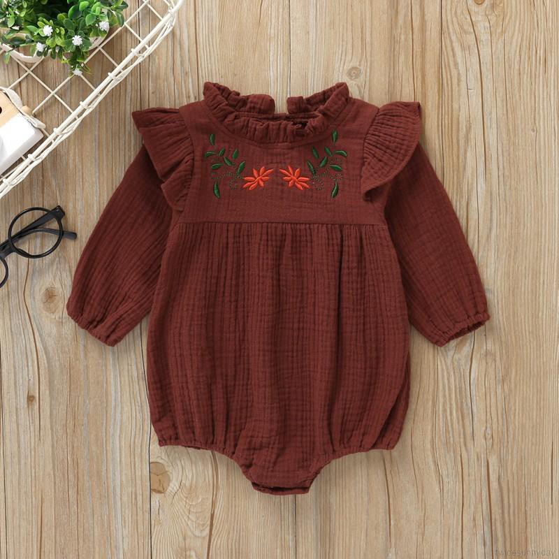 Áo liền quần in hoa tay loe thời trang xinh xắn cho bé gái