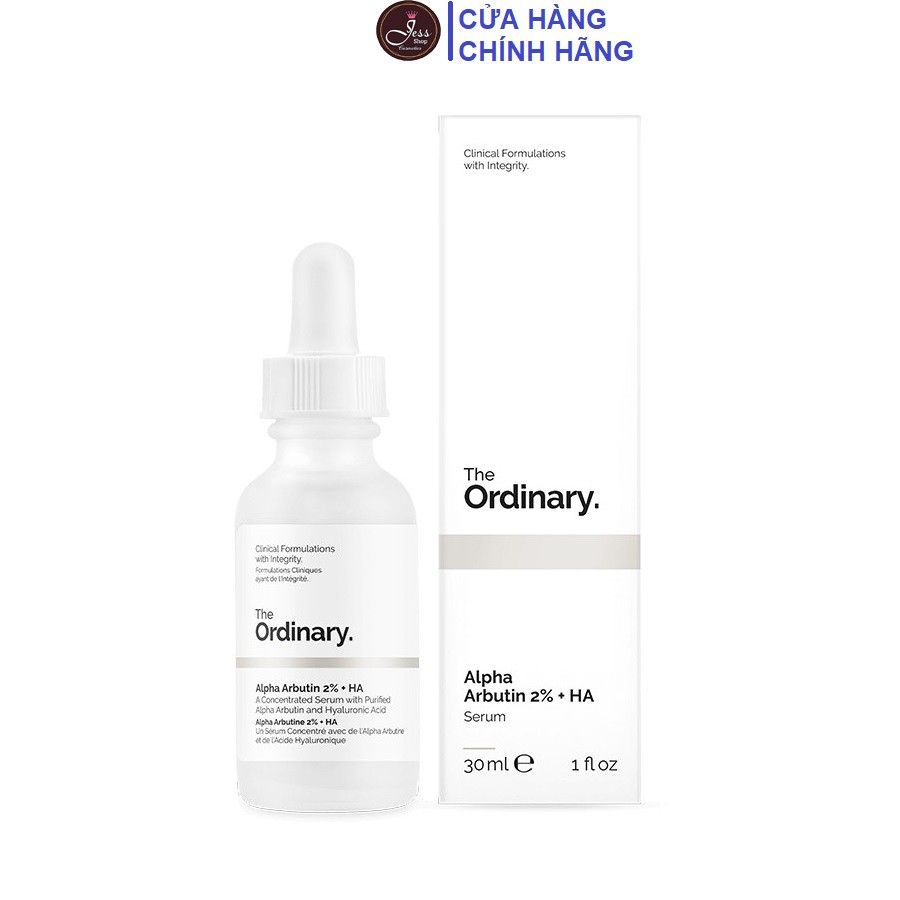 Tinh Chất Dưỡng Trắng Da, Giảm Thâm The Ordinary Alpha Arbutin 2% + HA Serum 30ml