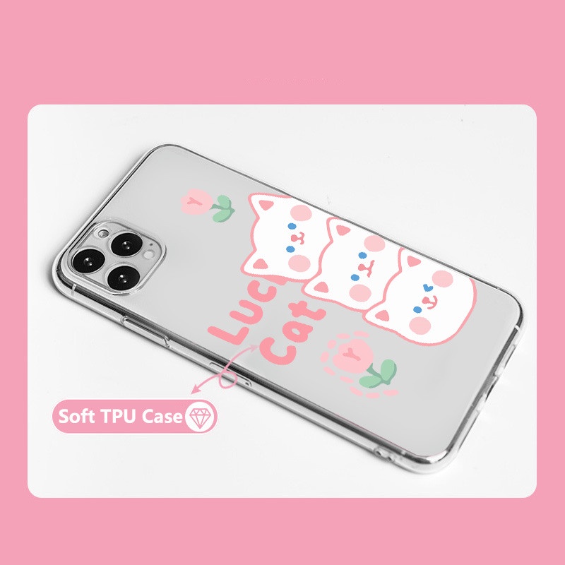 Ốp Điện Thoại Mềm Trong Suốt Hình Gấu Vui Nhộn Cho iPhone X XR Xs Max 7 8 Plus 11 12 13 14 Pro Max 13 Mini SE 2022 SE 2020