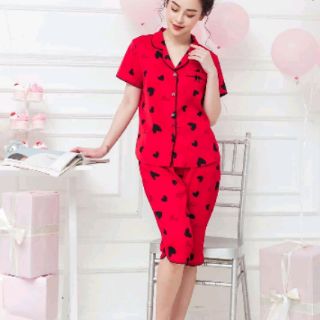 Bộ Pijama lụa satin  cộc, dài, có được chọn màu