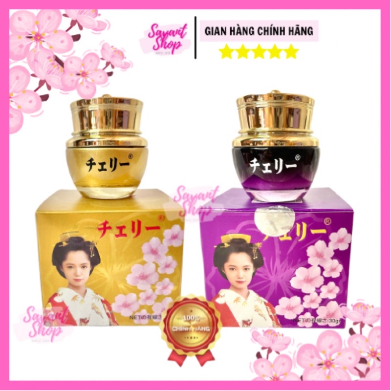 KEM HOA ANH ĐÀO NHẬT BẢN CHÍNH HÃNG DÒNG CAO CẤP NGÀY ĐÊM 30g