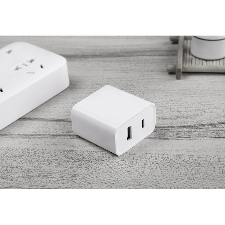 Củ sạc nhanh Xiaomi 1 USB-A Quick Charge 3.0 / 1 USB-C Power Delivery (1A1C) AD16ZM - Max 30W