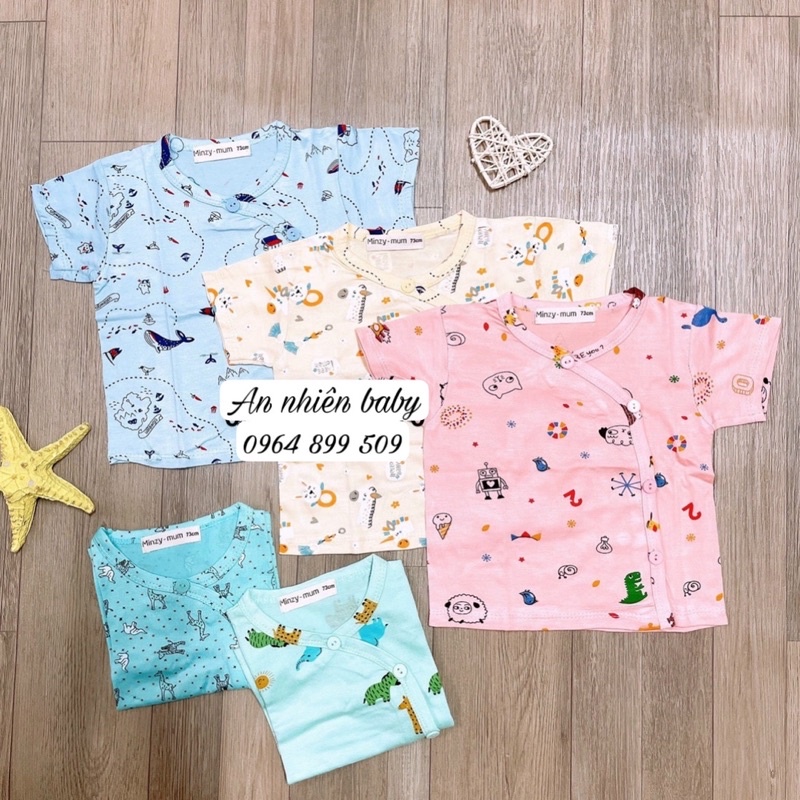 Áo bamboo 3-9kg - Áo tay dài thun lạnh cho bé