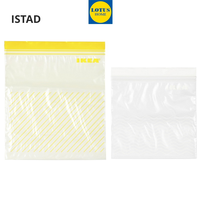 IKEA Hộp túi zip lock IKEA ISTAD 50 (2,5L + 1,2L), 30 (6L + 4,5L) mẫu mới