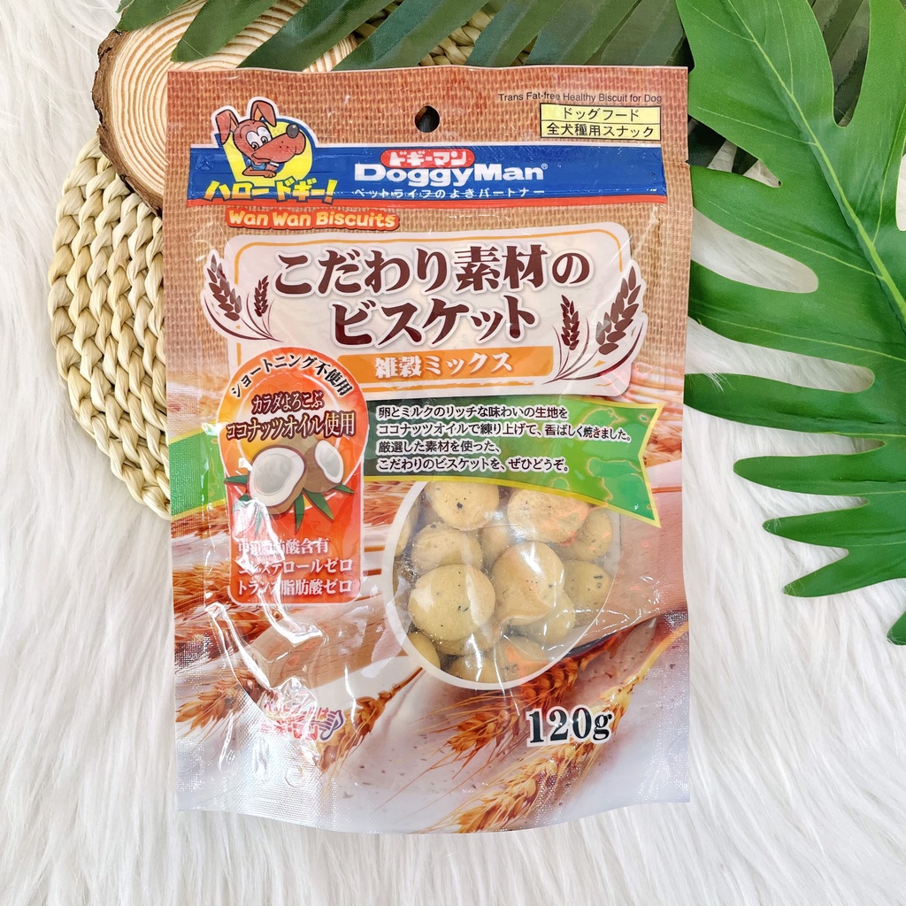 Bánh quy dừa Doggyman Nhật Bản cho thú cưng / Gói 120gr