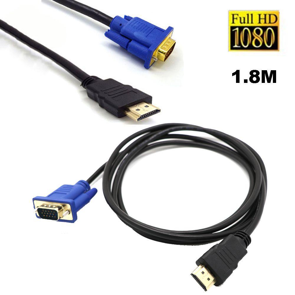 Cáp Chuyển Đổi HDMI Sang VGA Chuyên Nghiệp 1.8M 6FT Độ Nét Cao