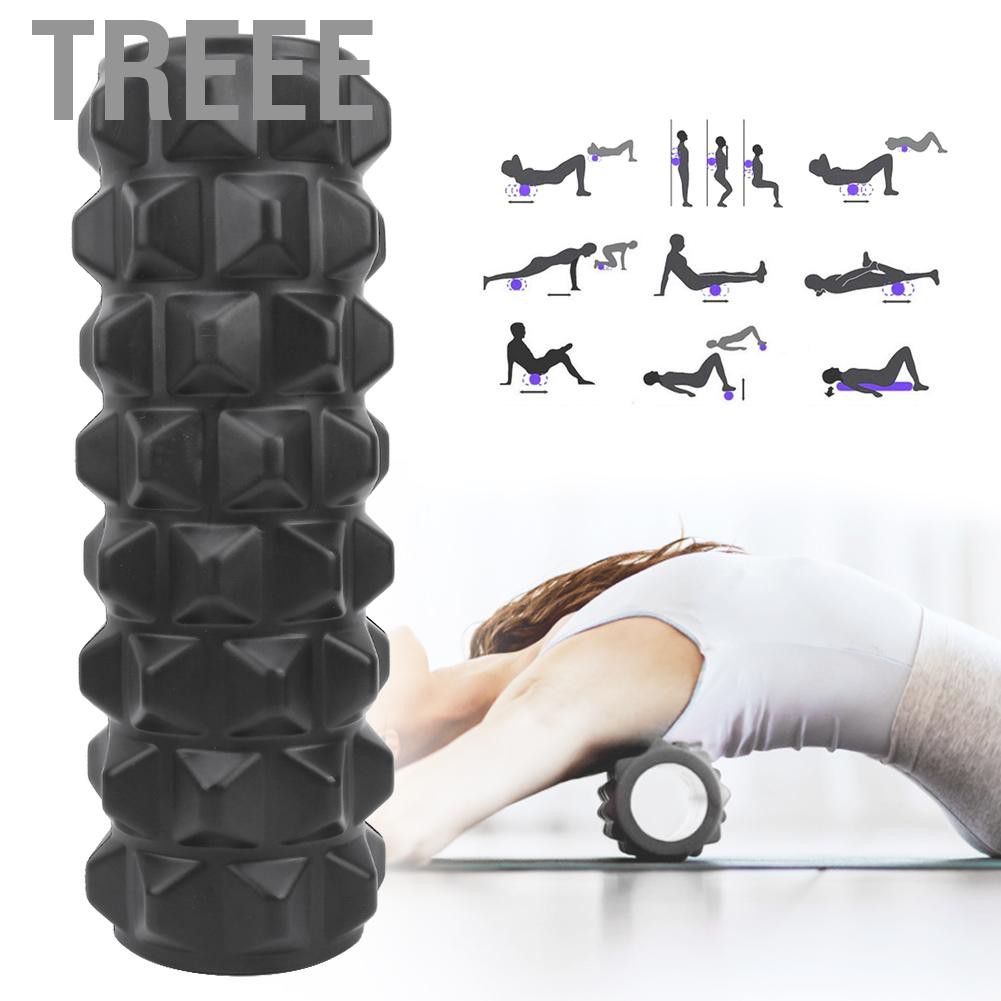 Ống Xốp Tập Yoga Màu Đen 33cm