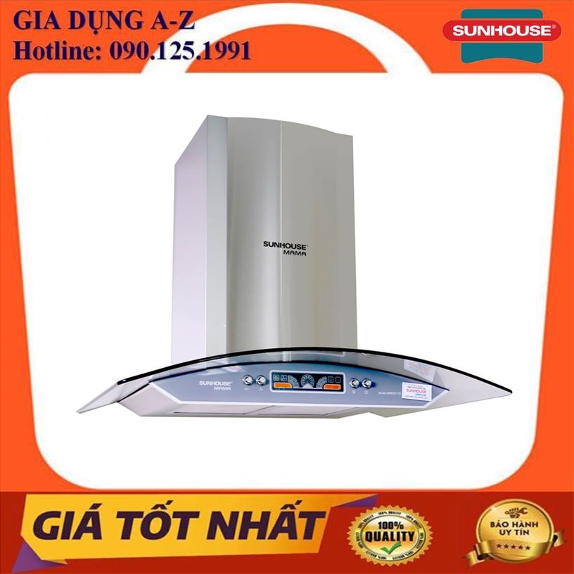 Máy hút mùi kính cong sunhouse mama mm6707-70