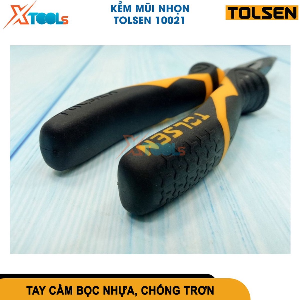 Kìm cắt công nghiệp 160mm-200mm Tolsen, kềm mũi nhọn cao cấp thép Cr-V chống rỉ sét mũi kềm siêu cứng[CHÍNH HÃNG][XTOOLS