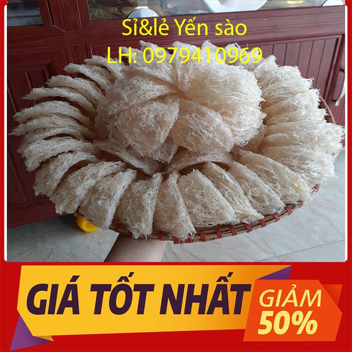 (1 lạng) yến sào sợi sơ mướp 🎁🎁 thố chưng và đồ chưng