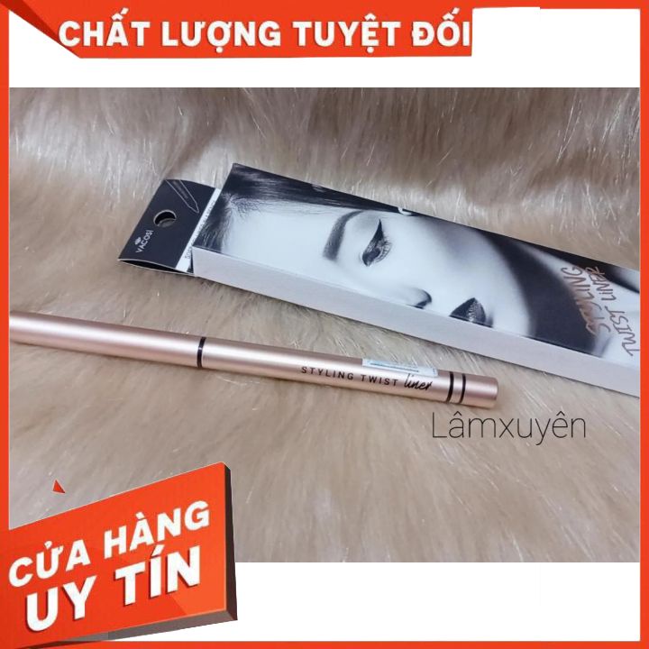 Chì kẻ viền mắt dạng gel VACOSI NATURAL STUDIO đen VM02-01 thiết kế sang trọng tạo đường sắc nét nhỏ,lâu trôi