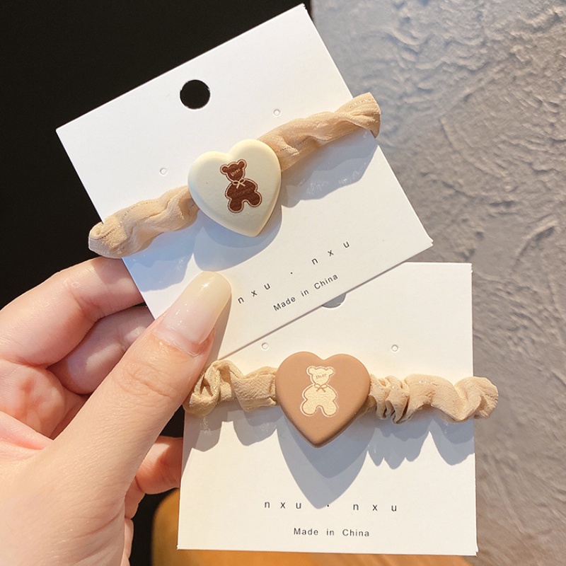 Dây buộc tóc hình gấu phong cách Hàn Quốc thời trang cho nữ