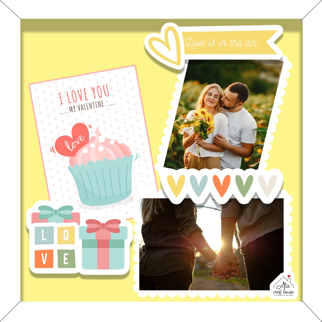 Khung Hình LOVE - QUÀ TẶNG NGƯỜI YÊU - Khung Hình Nổi Scrapbook 3D