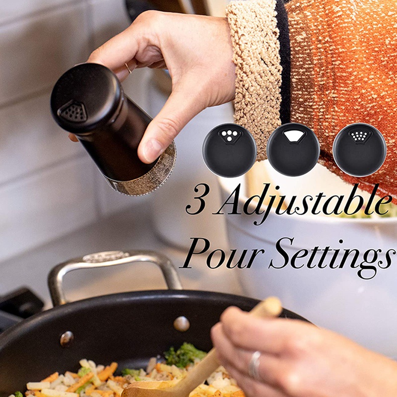 2 Lọ rắc tiêu muối đa năng dành cho nhà bếp