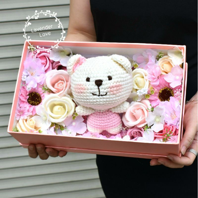 HỘP QUÀ TẶNG HOA HỒNG SÁP, HOA VẢI, GẤU LEN. HỘP QUÀ TẶNG 8/3, VALENTINE 14/2, TẶNG BẠN GÁI, SINH NHẬT, 20/10, NGƯỜI YÊU | BigBuy360 - bigbuy360.vn