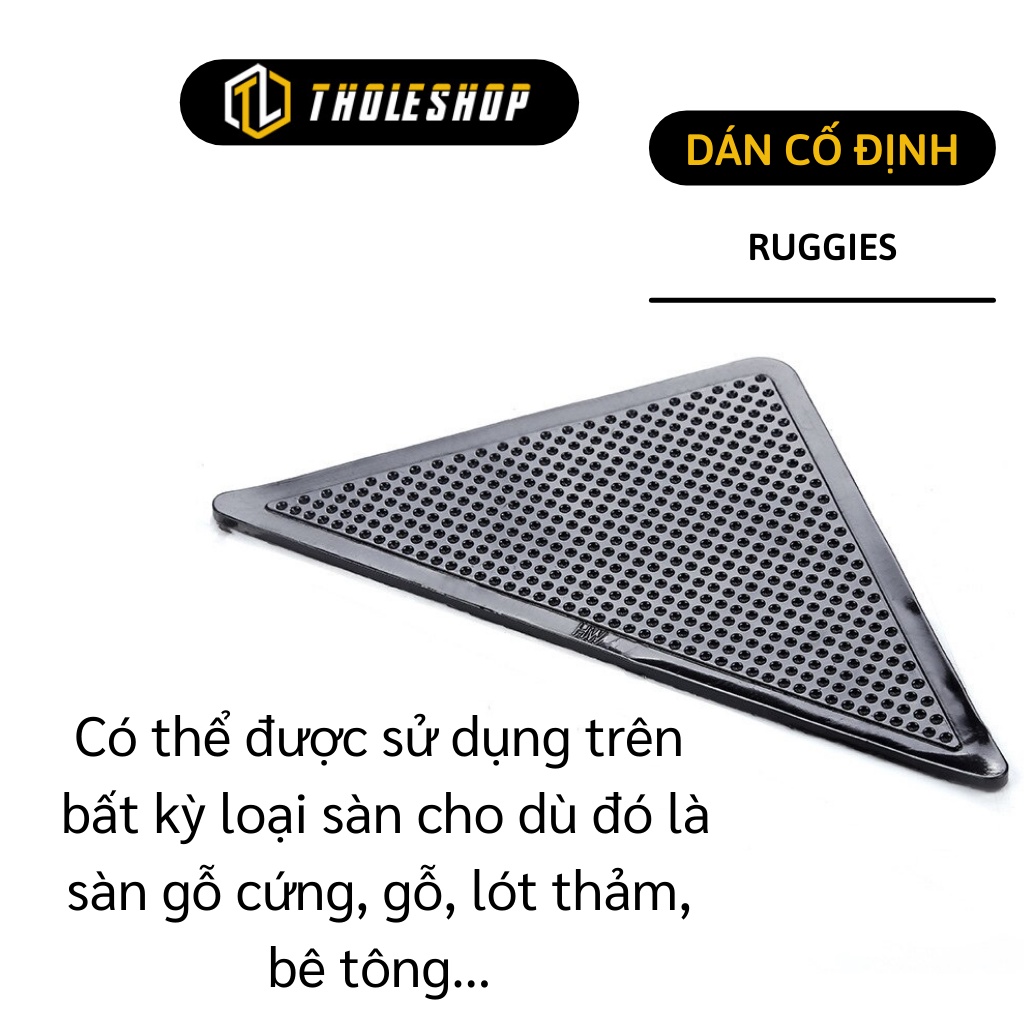 Combo 4 miếng dán - Miếng dán Ruggiec cố định thảm giúp giữ tấm thảm cố định, khăn bàn không bị xê dịch 2290