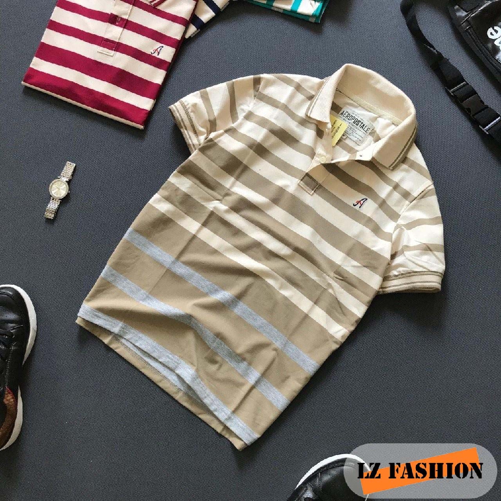 ÁO THUN NAM TRUNG NIÊN SỌC ALPHA CAO CẤP ĐẸP - LZ FASHION - PS060 | BigBuy360 - bigbuy360.vn